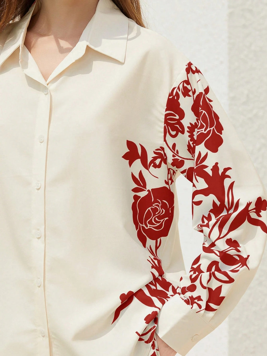 ARENIVA - Cloud White Colour Classi Printed Co-Ord Set