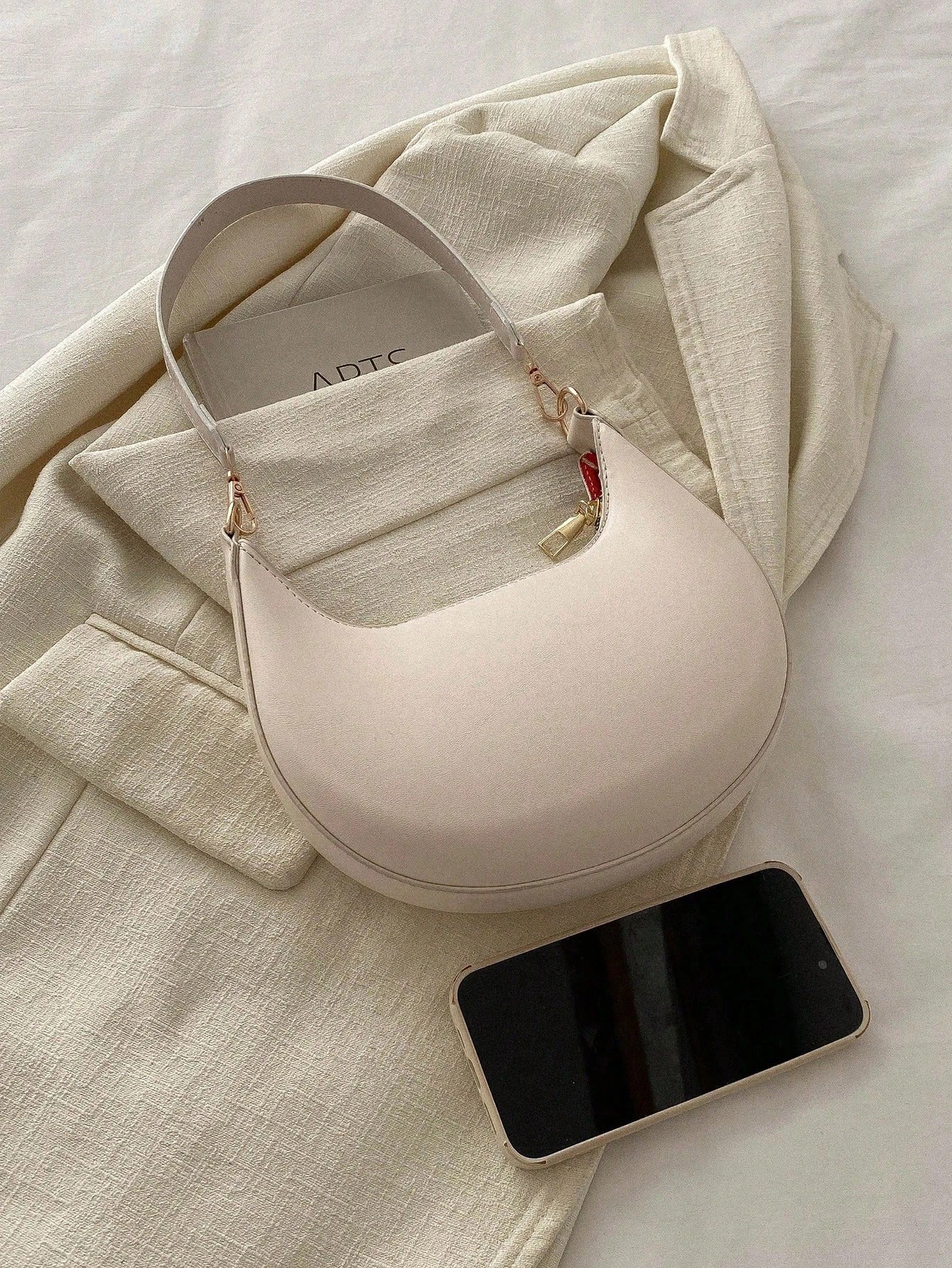 Crescent-Shaped Women's Shoulder Bag