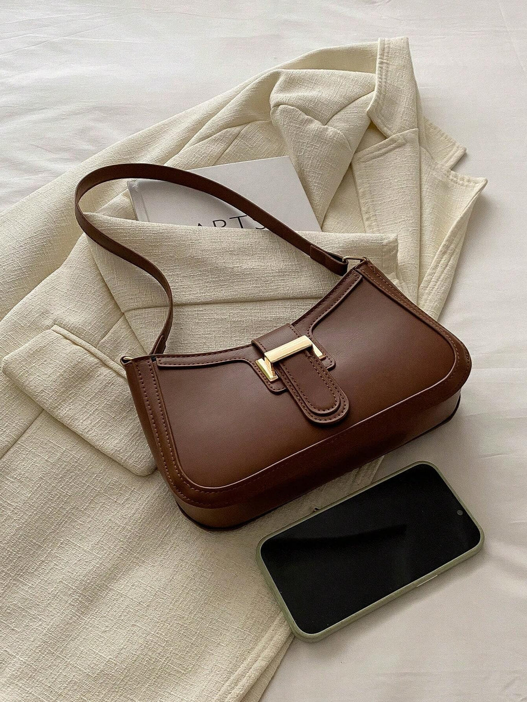 Crescent-Shaped Underarm Shoulder Bag For Women