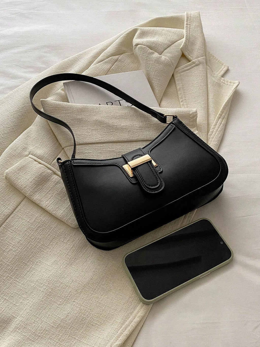 Crescent-Shaped Underarm Shoulder Bag For Women