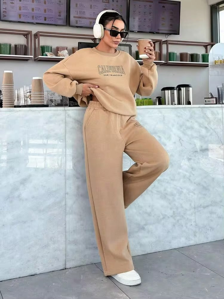 Women’s California Oversized Beige Co-ord Set