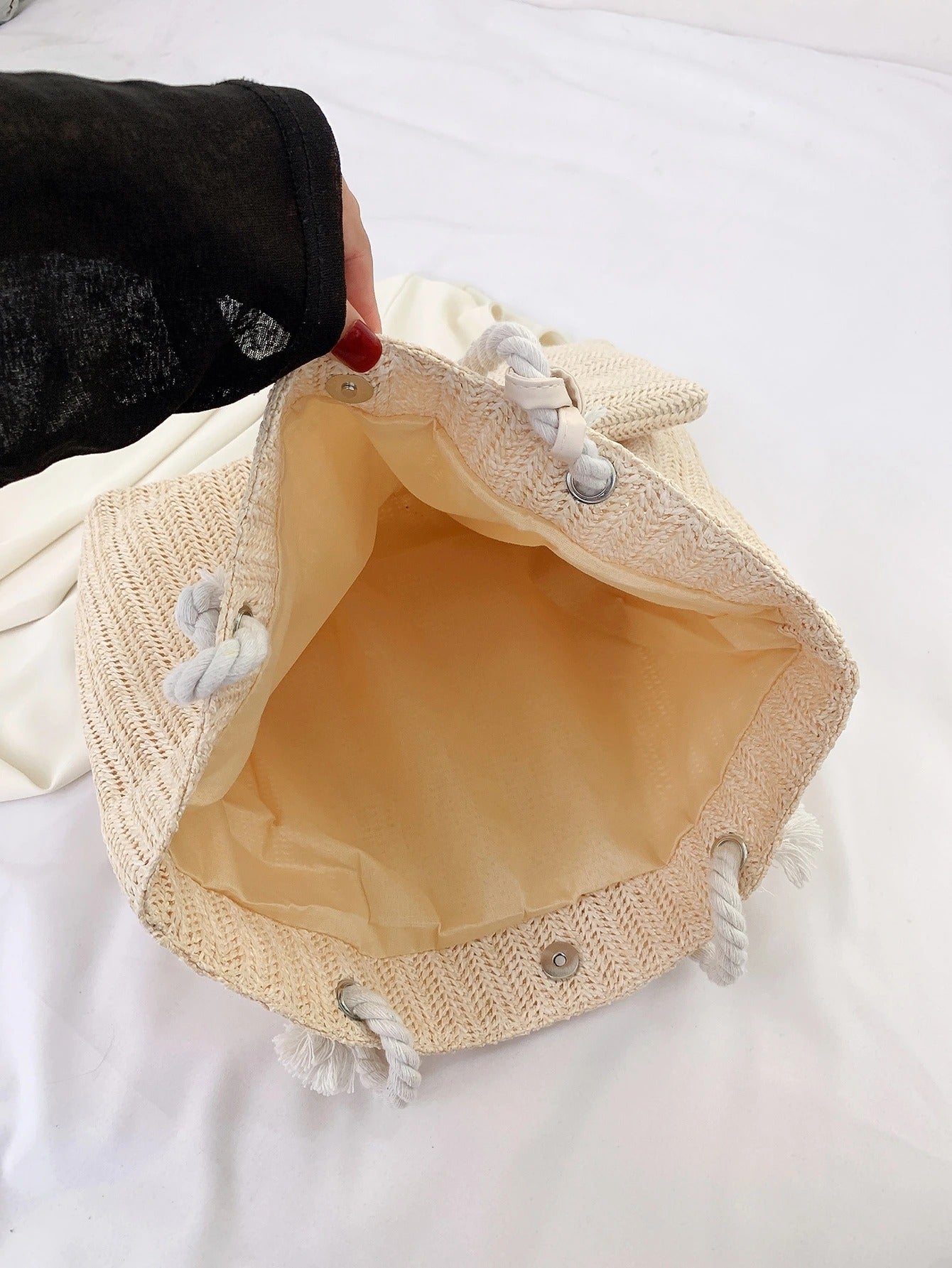 ARENIVA - Rope Handle Tote & Pouch Set