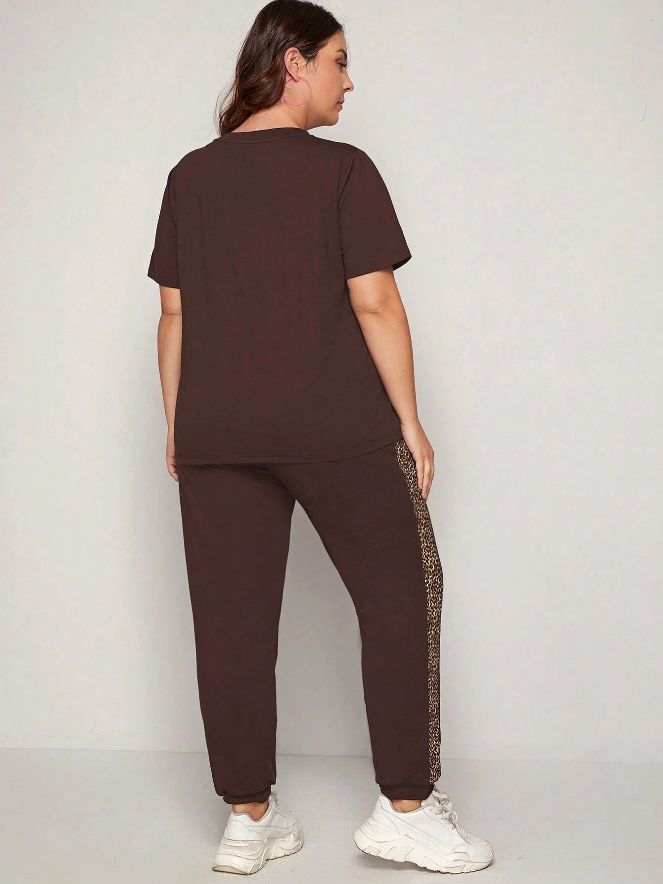 Women's Oversized Leapord Print Women's Co-ord Set