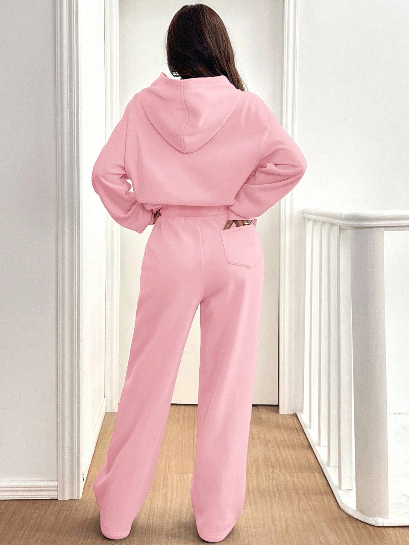ARENIVA - Baby Pink Colour Women's Comfortable Co-Ord Set