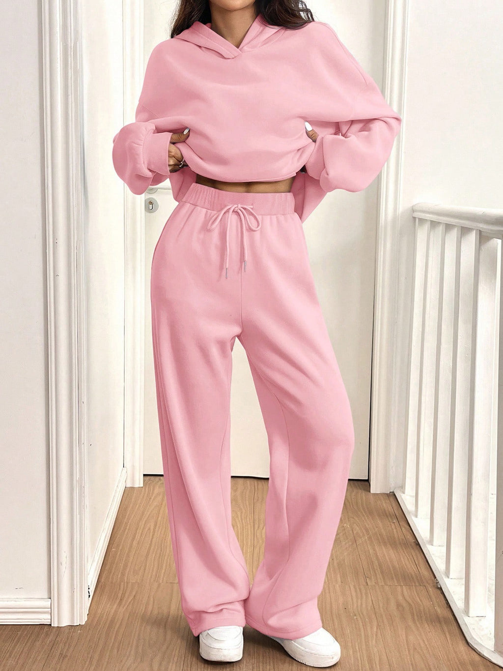 ARENIVA - Baby Pink Colour Women's Comfortable Co-Ord Set