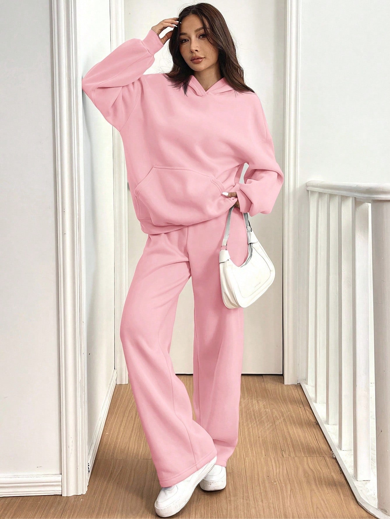ARENIVA - Baby Pink Colour Women's Comfortable Co-Ord Set