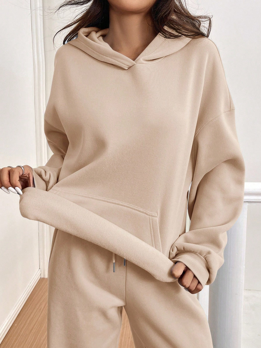 ARENIVA - Beige Colour Women's Comfortable Co-Ord Set