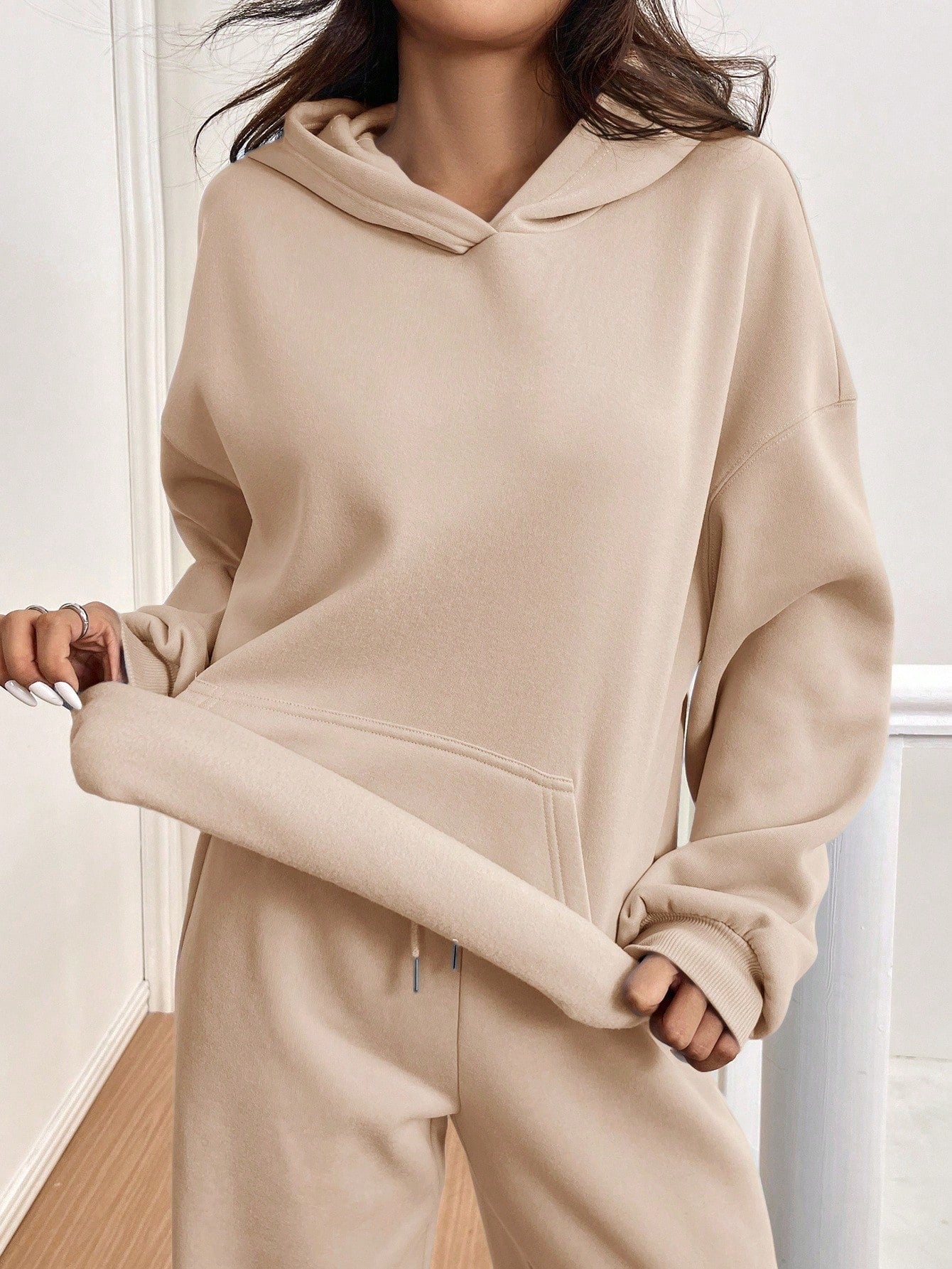 ARENIVA - Beige Colour Women's Comfortable Co-Ord Set