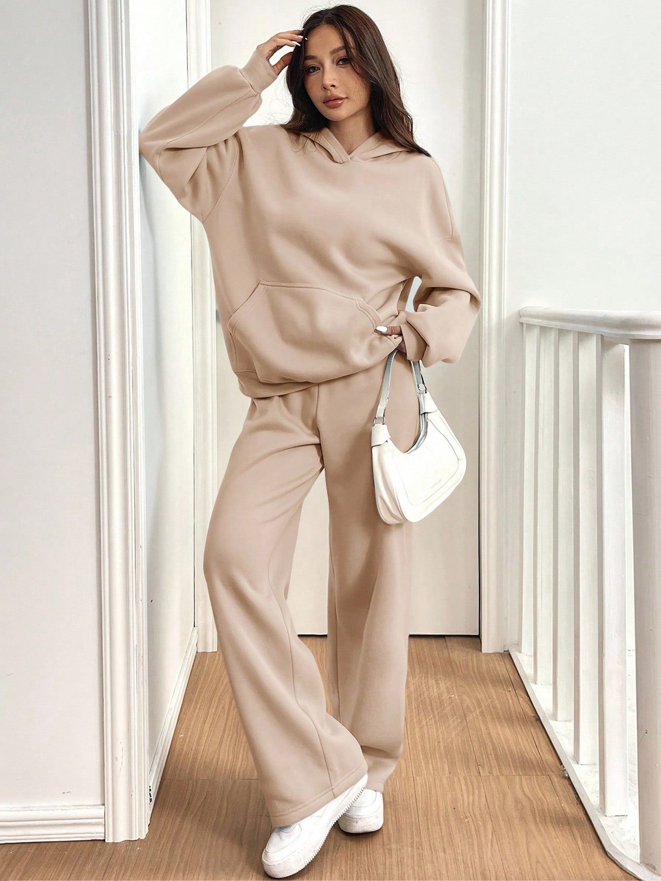 ARENIVA - Beige Colour Women's Comfortable Co-Ord Set