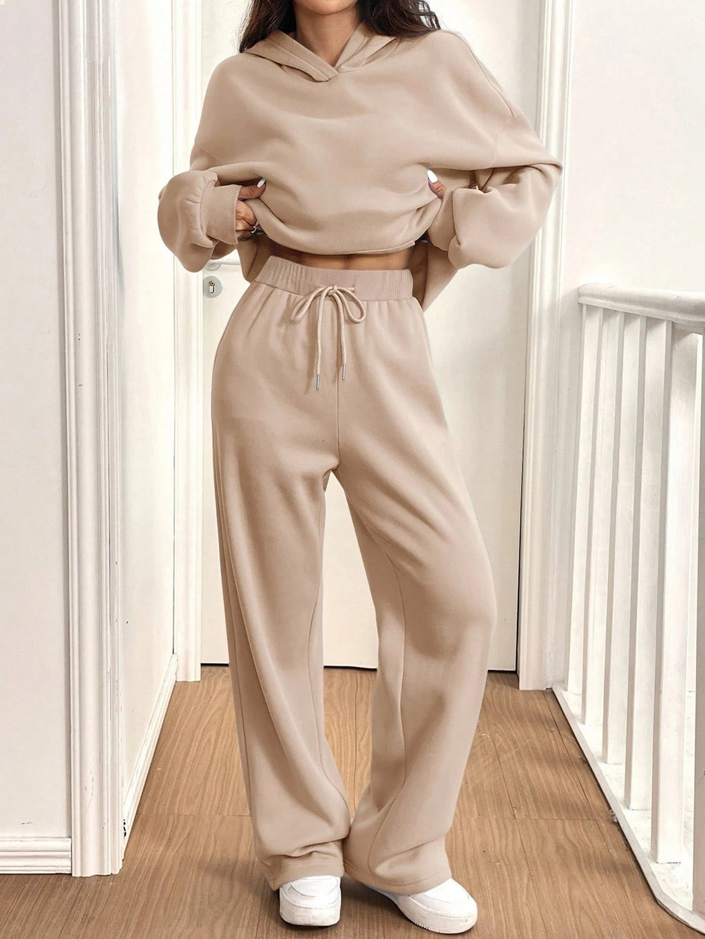 ARENIVA - Beige Colour Women's Comfortable Co-Ord Set