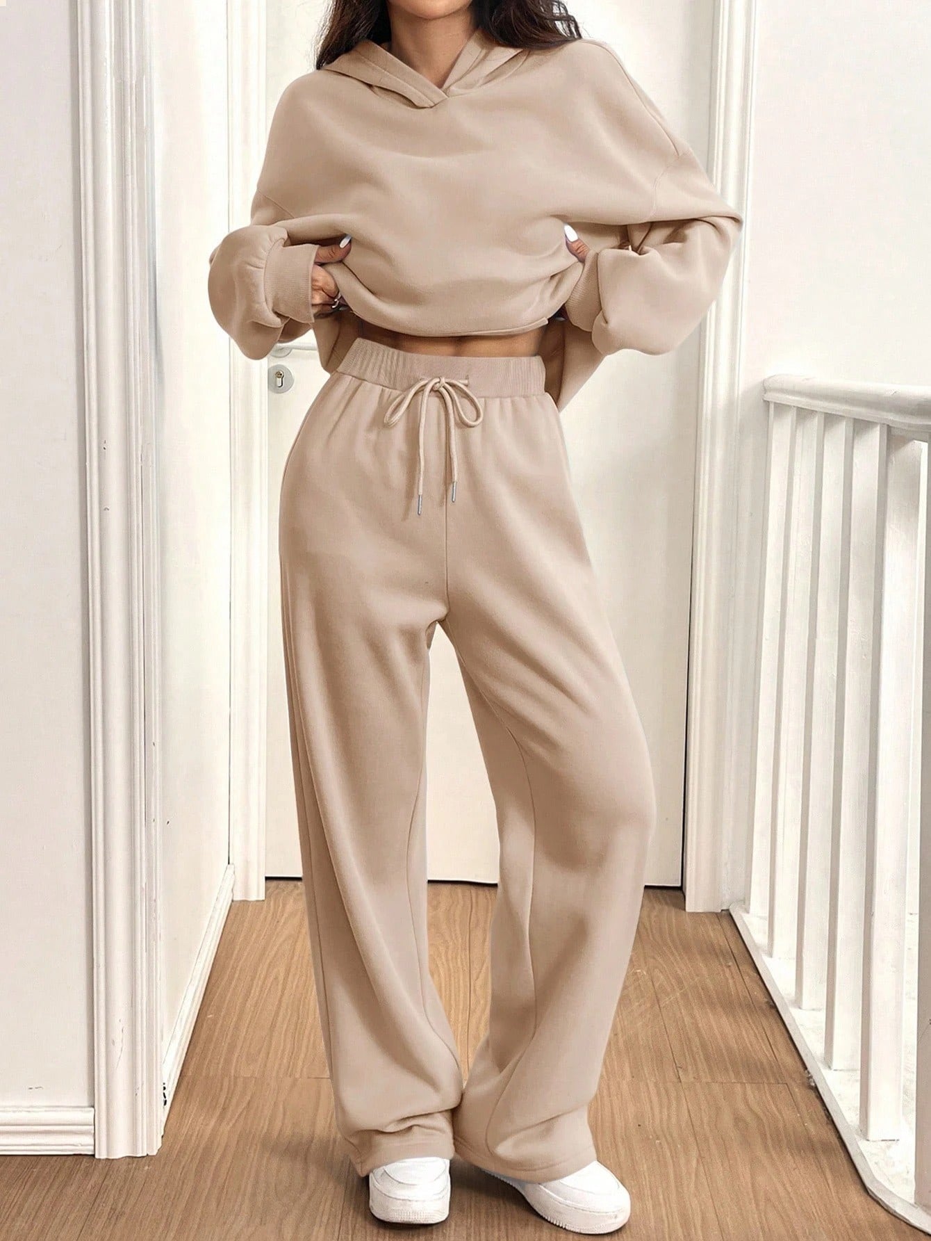 ARENIVA - Beige Colour Women's Comfortable Co-Ord Set