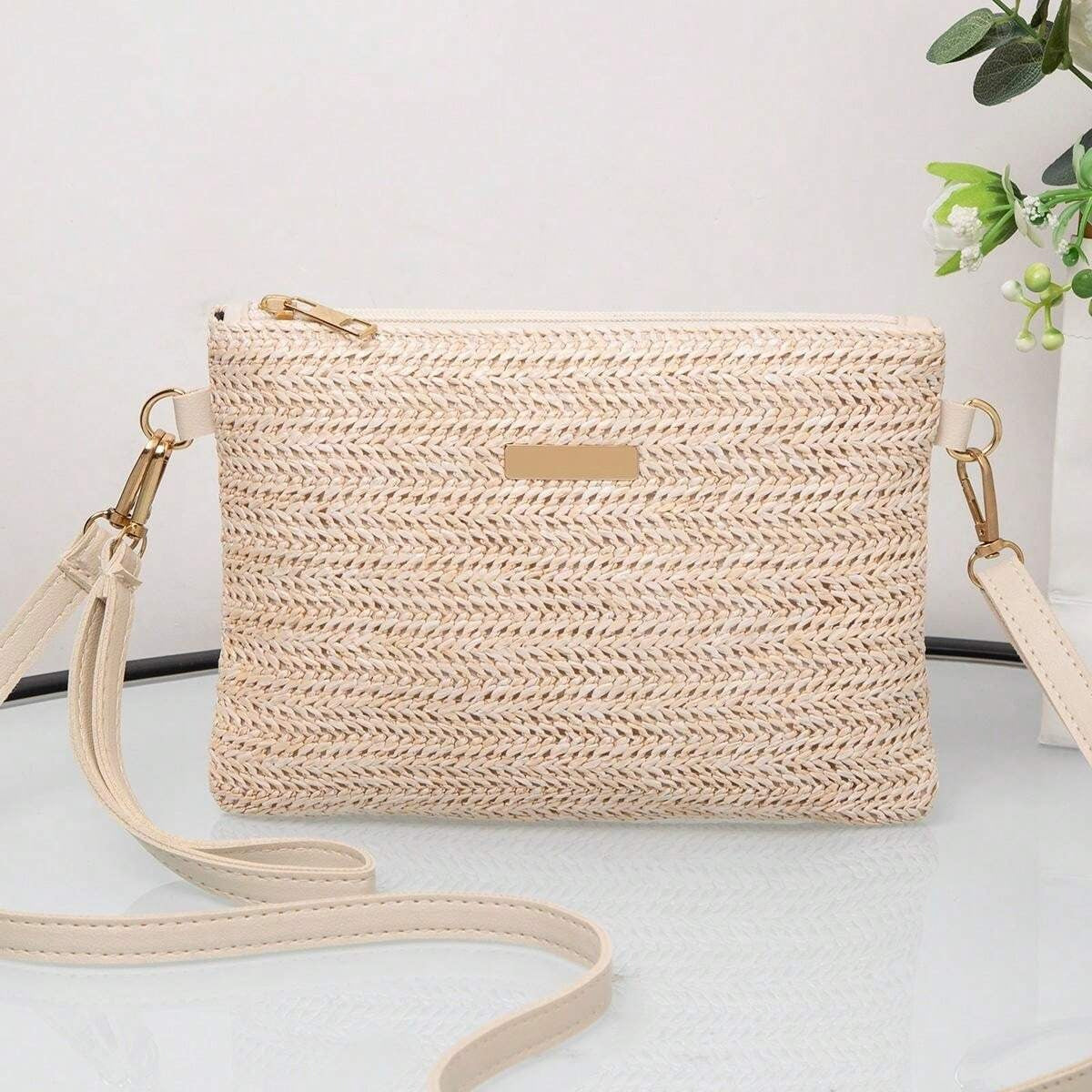 Fashion Straw Weave Ladies Handbag