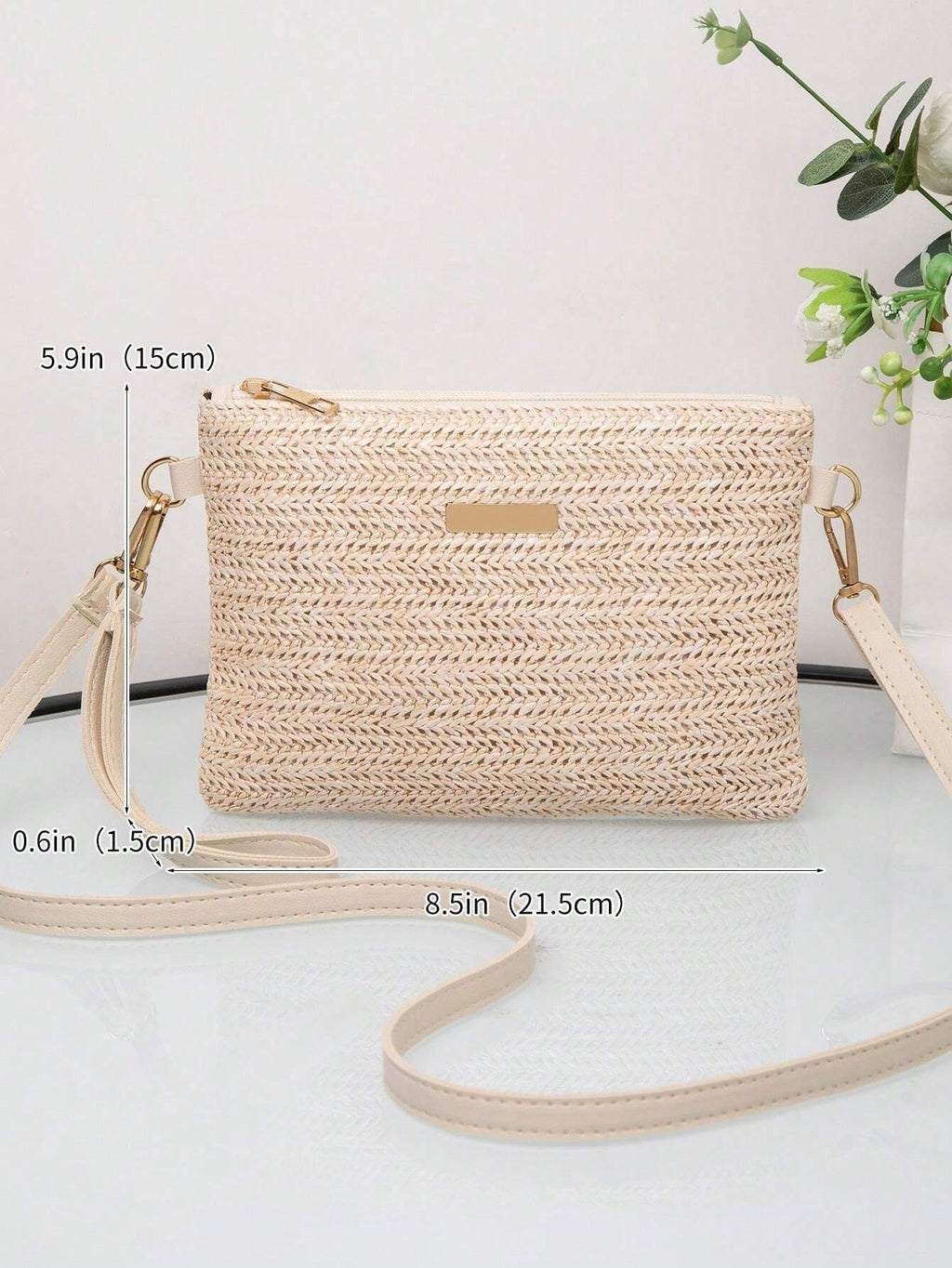 Fashion Straw Weave Ladies Handbag