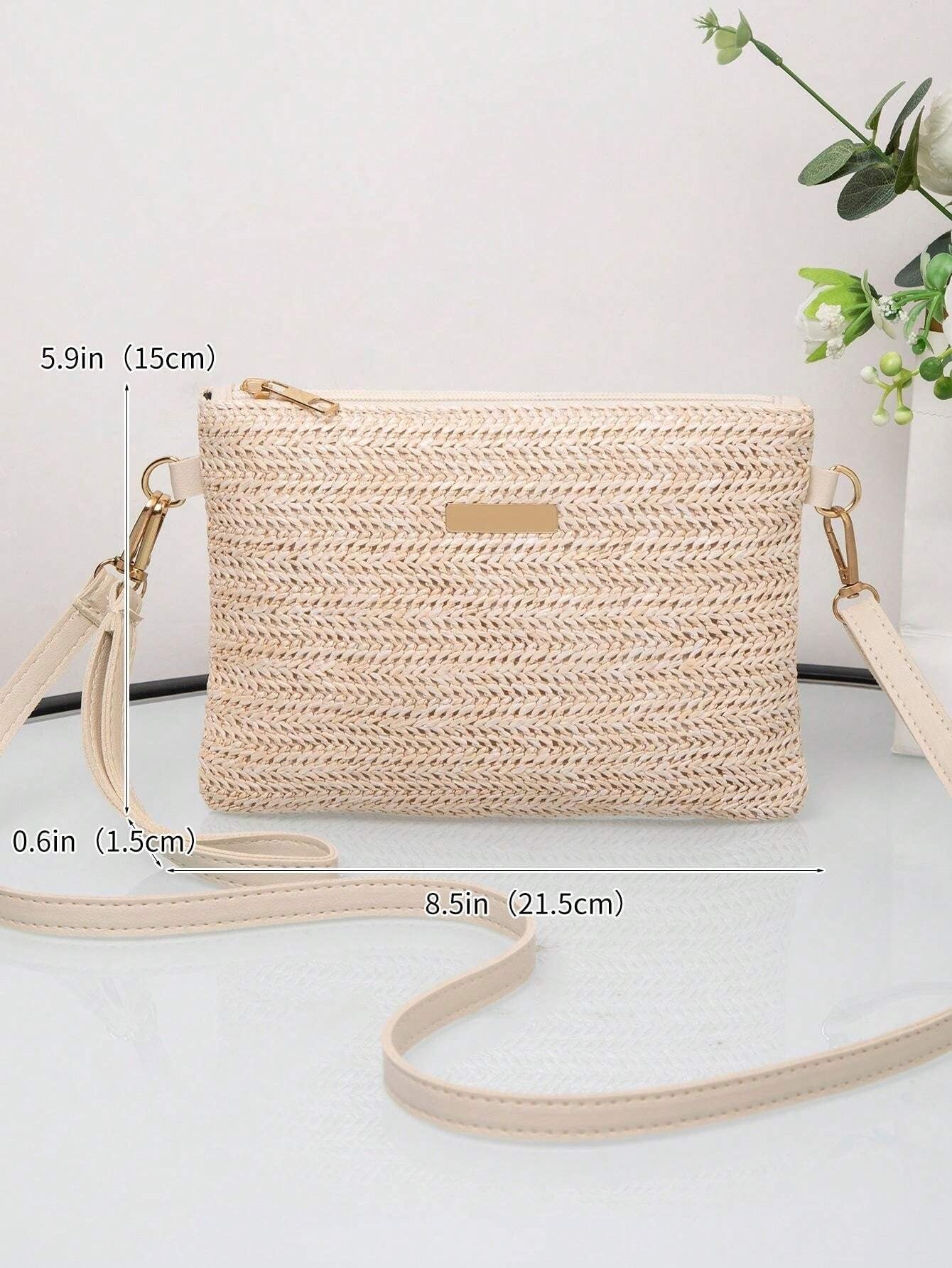 Fashion Straw Weave Ladies Handbag