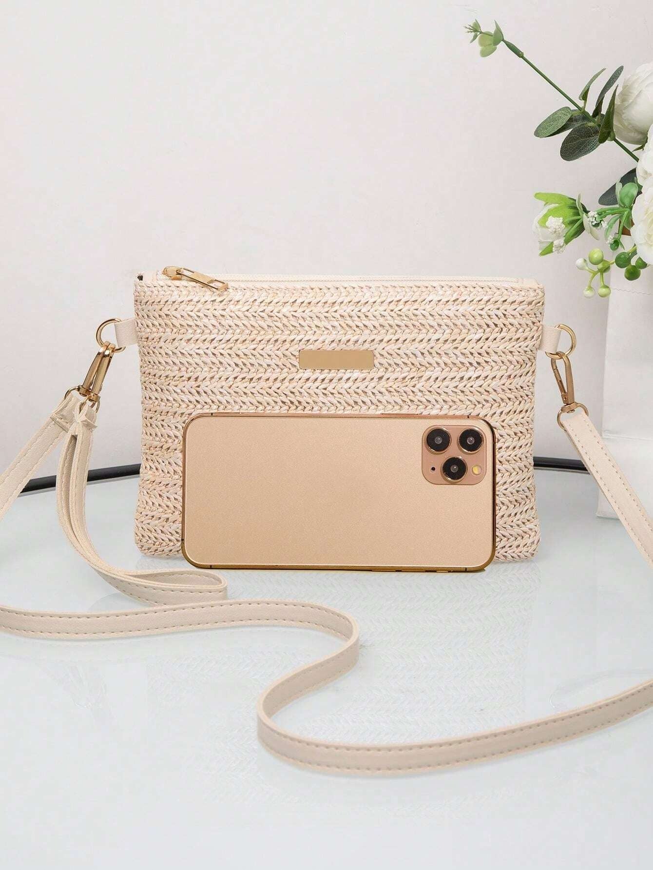 Fashion Straw Weave Ladies Handbag