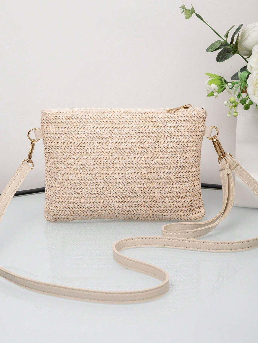 Fashion Straw Weave Ladies Handbag