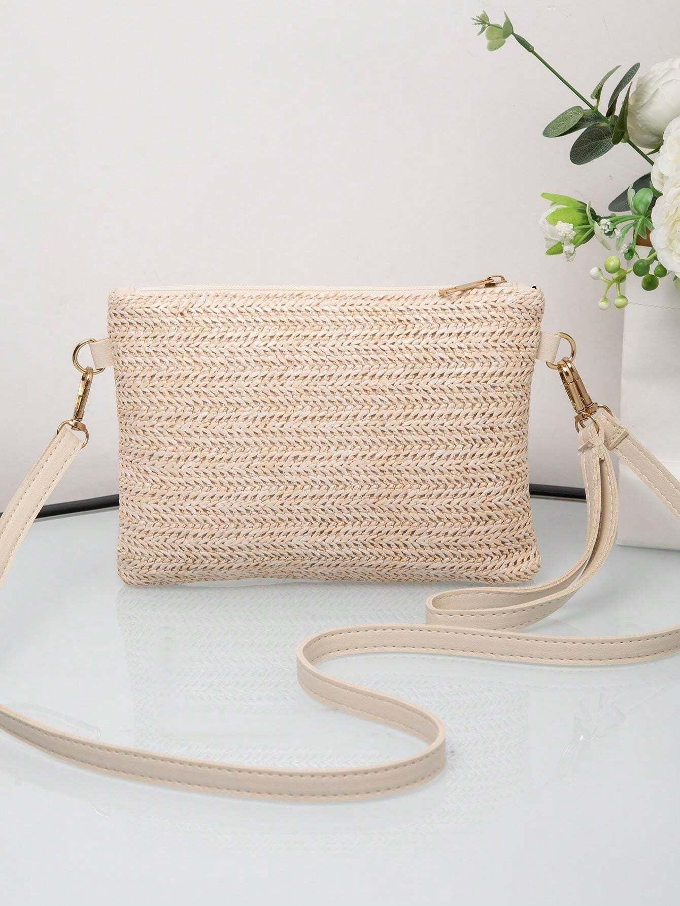 Fashion Straw Weave Ladies Handbag