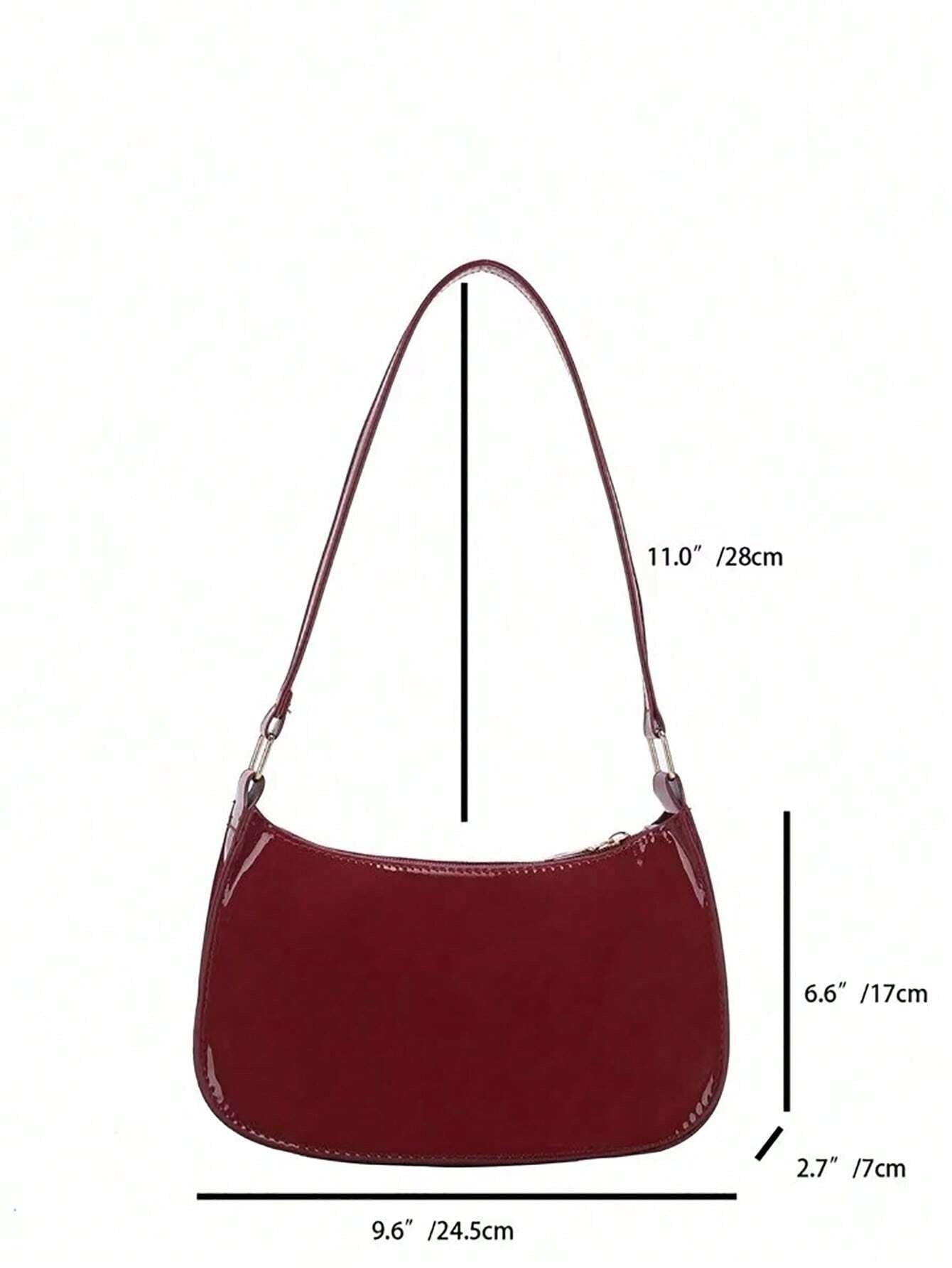 Versatile Crescent-Shaped Shoulder Bag