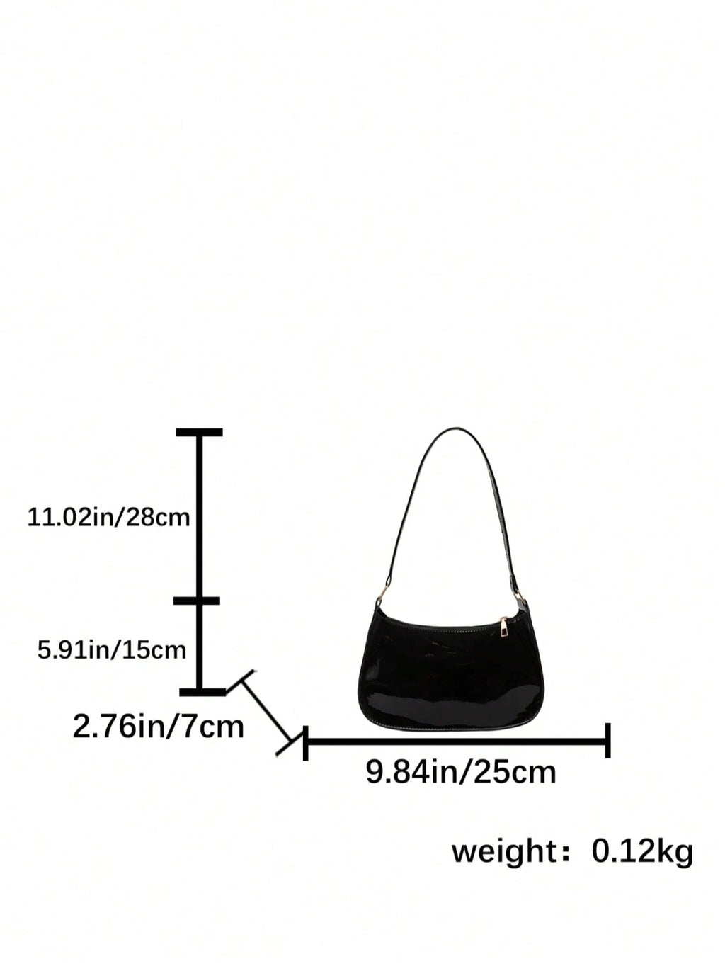 Versatile Crescent-Shaped Shoulder Bag