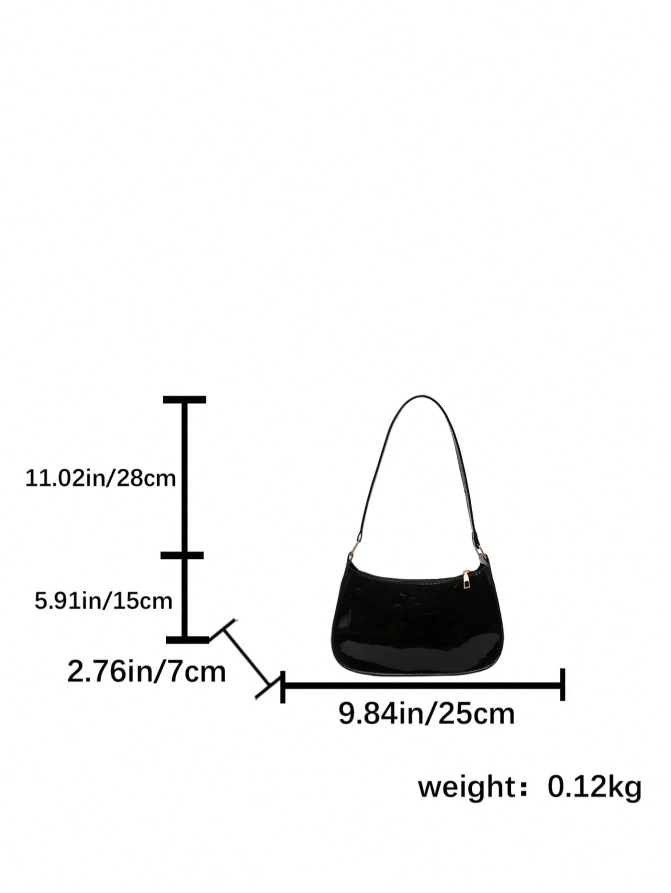 Versatile Crescent-Shaped Shoulder Bag