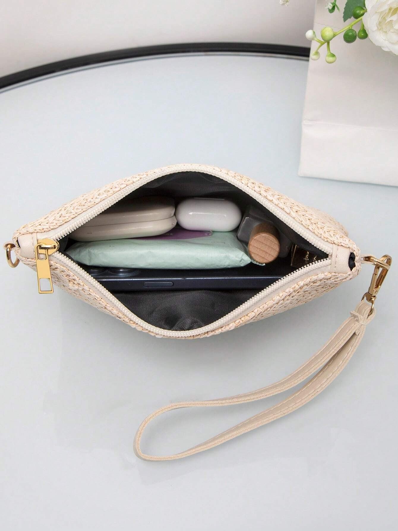 Fashion Straw Weave Ladies Handbag