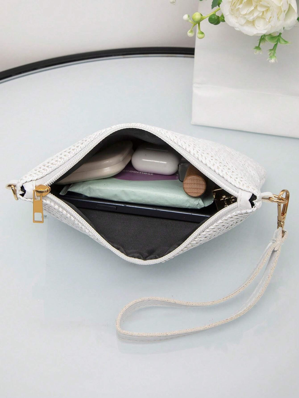 Fashion Straw Weave Ladies Handbag