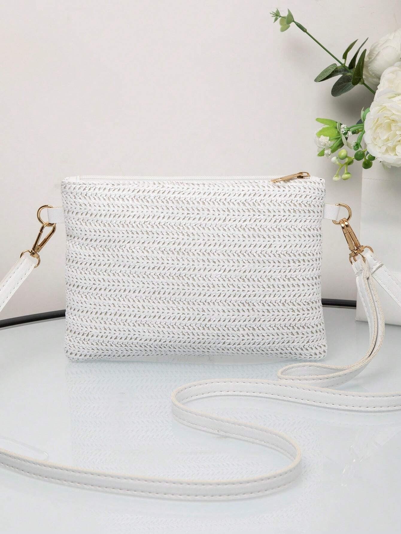 Fashion Straw Weave Ladies Handbag