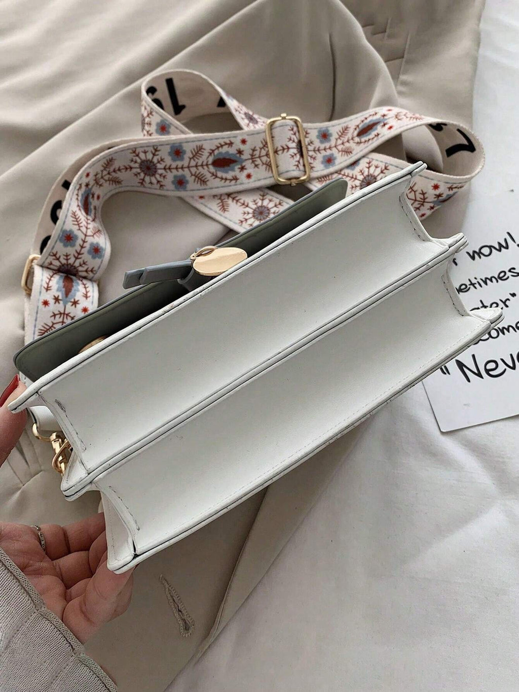Mini Square Bag Colourblock Flap
