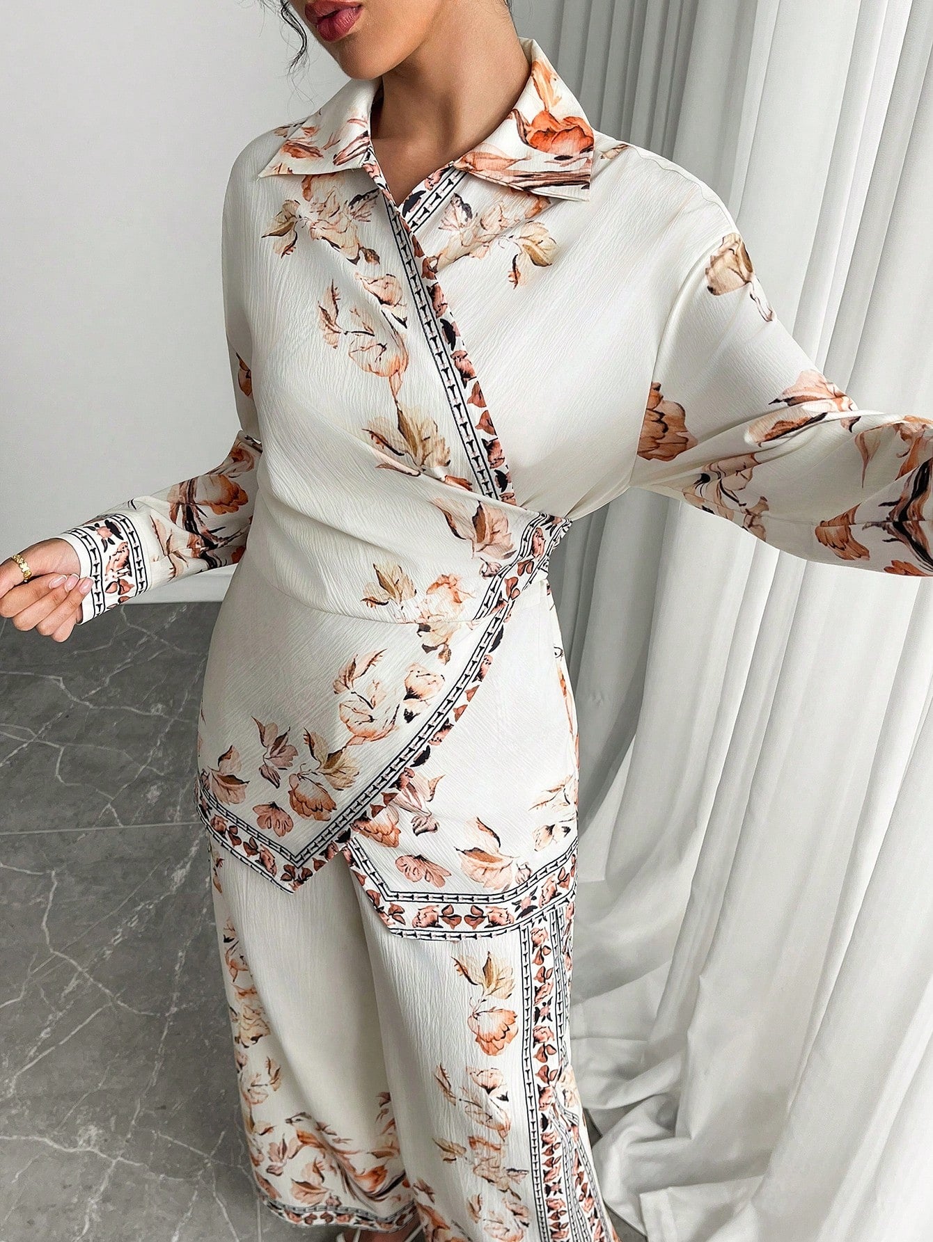 ARENIVA - Clasi White Colour Women's Co-Ord Set
