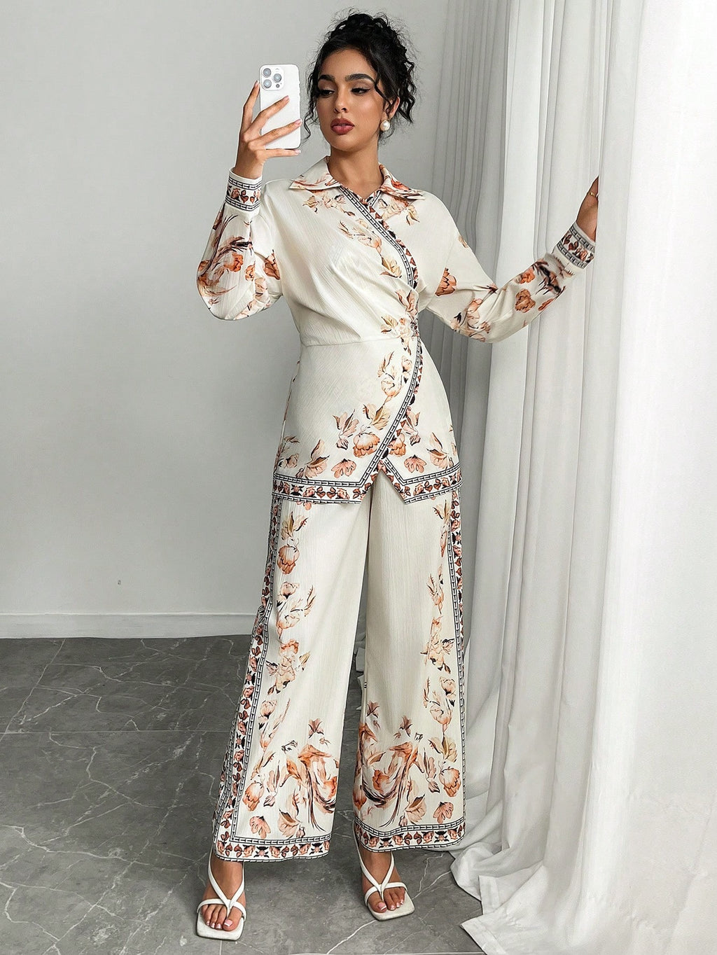ARENIVA - Clasi White Colour Women's Co-Ord Set