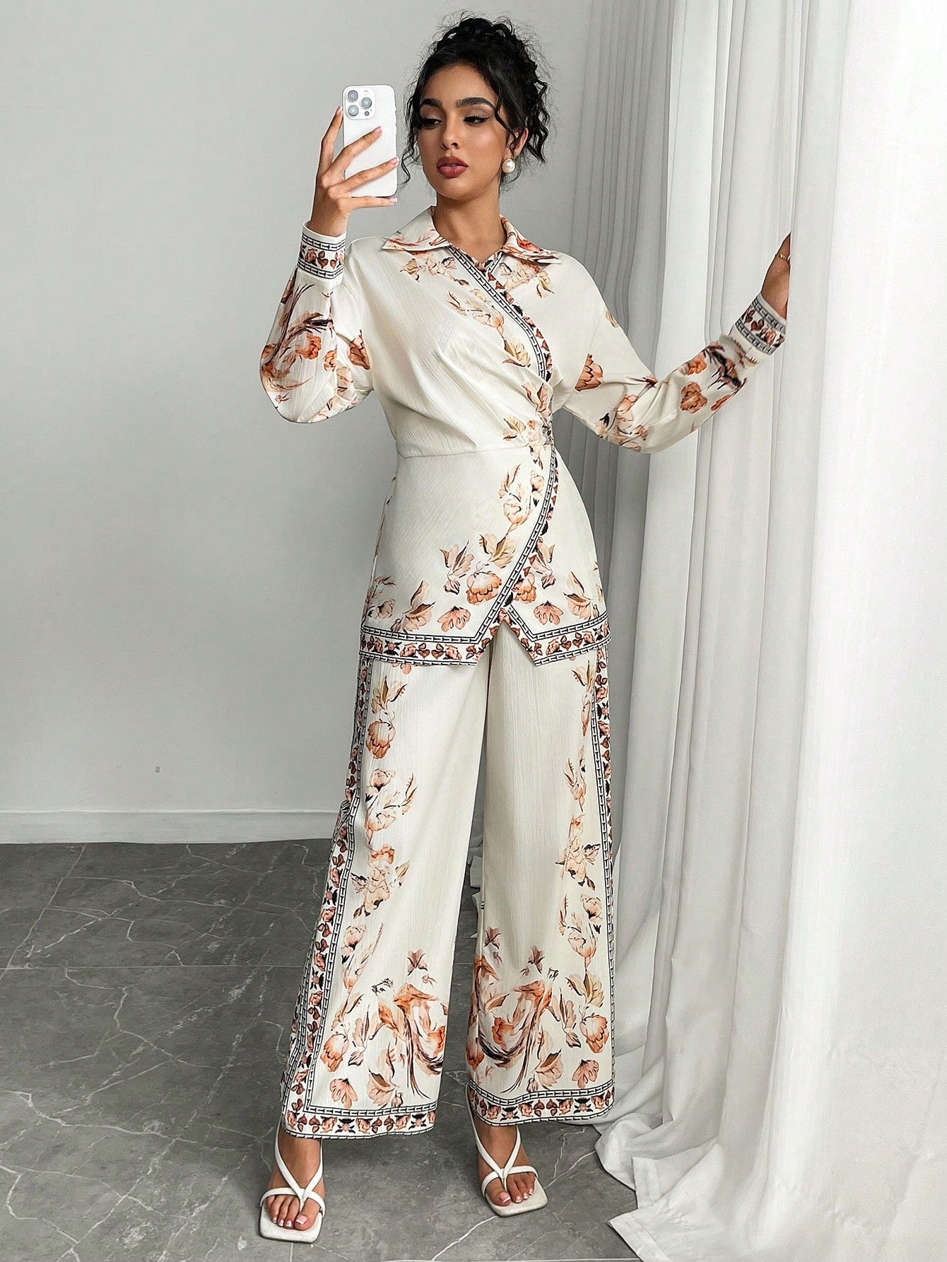 ARENIVA - Clasi White Colour Women's Co-Ord Set