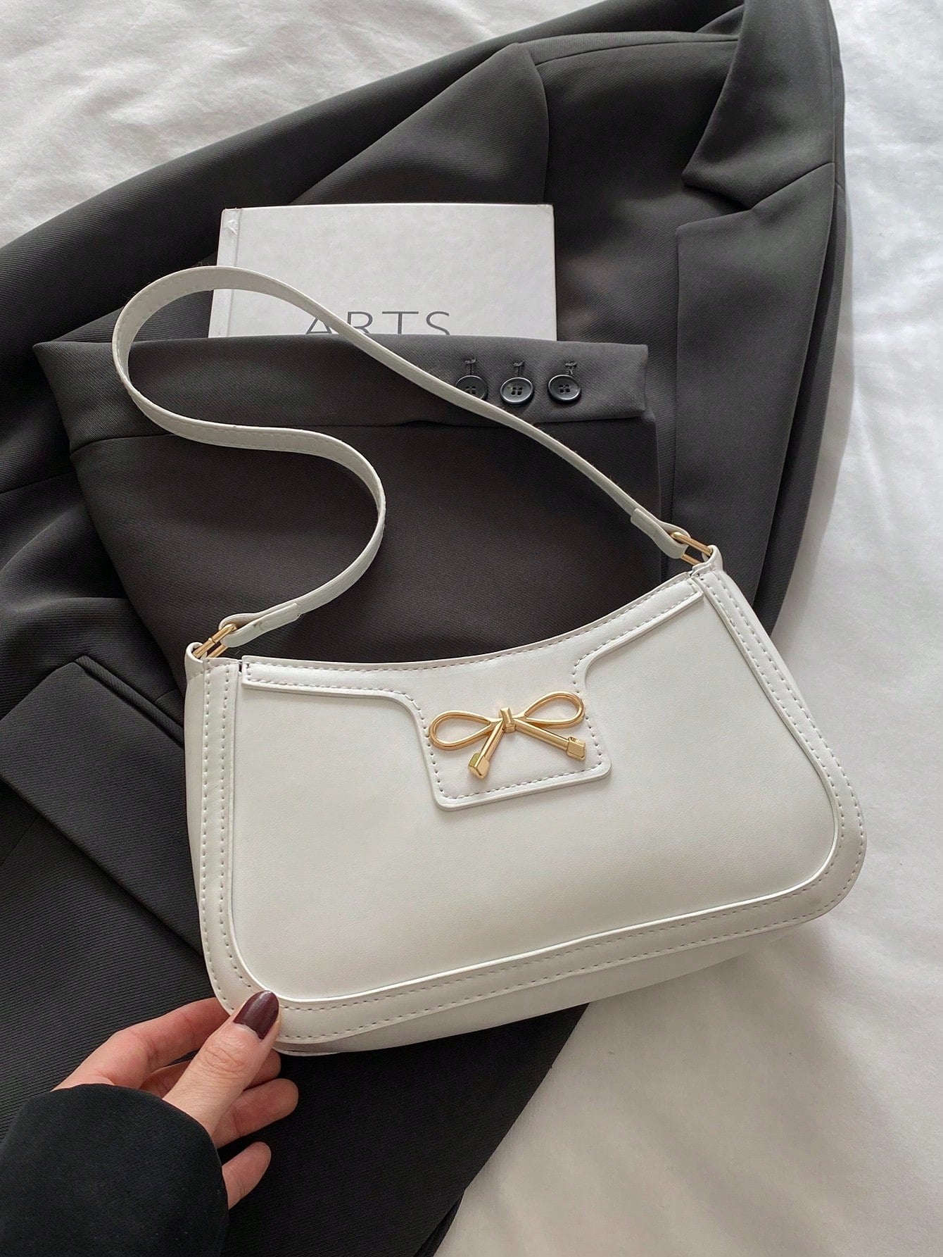 Crescent-Shaped Underarm Shoulder Bag For Women
