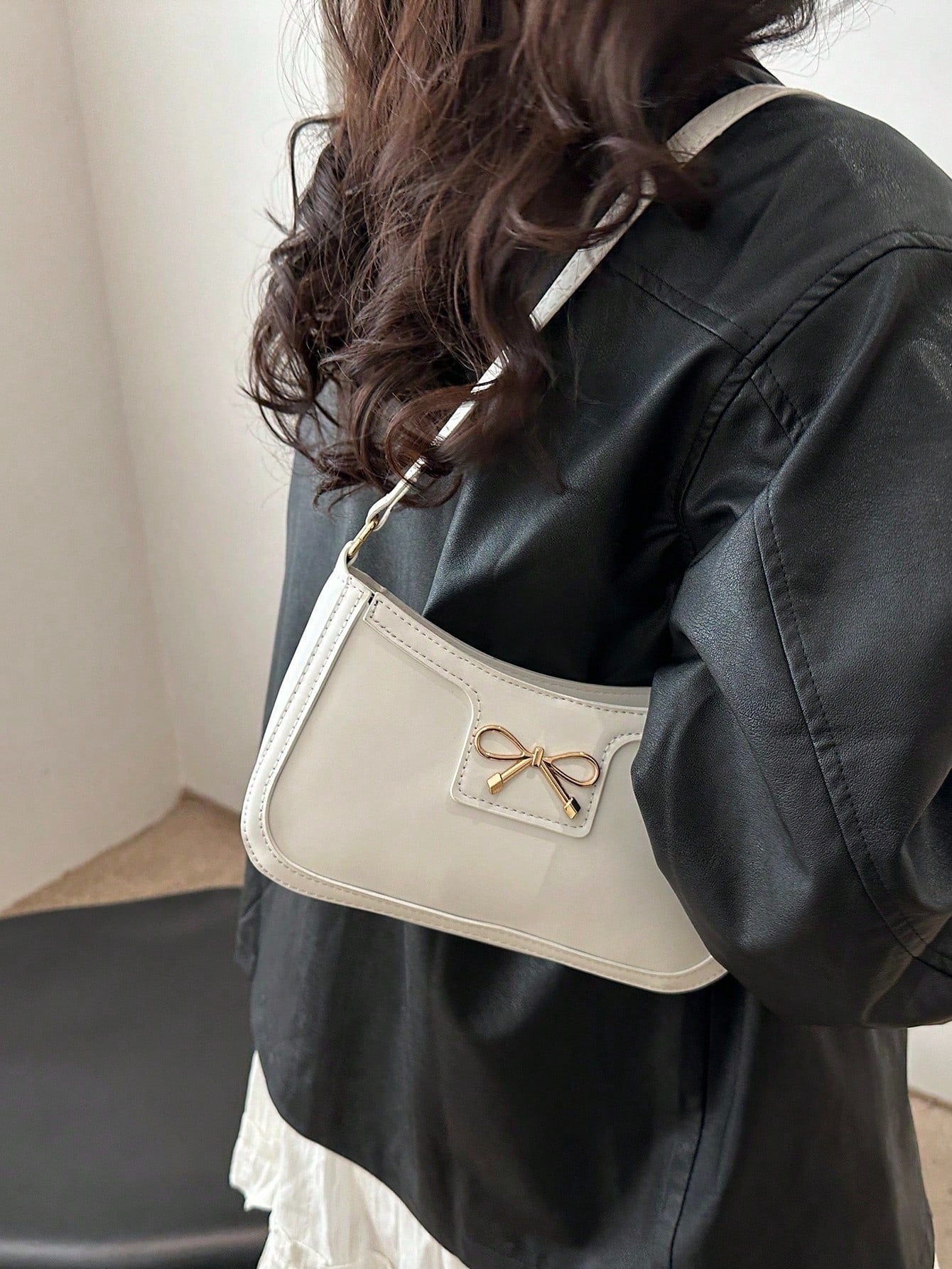 Crescent-Shaped Underarm Shoulder Bag For Women