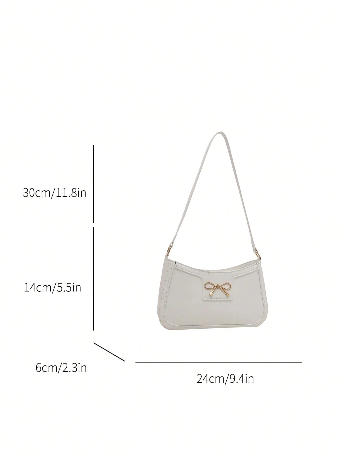 Crescent-Shaped Underarm Shoulder Bag For Women