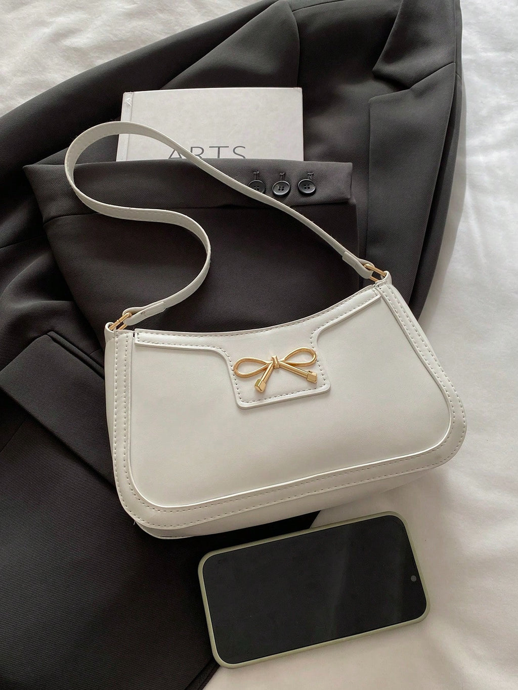 Crescent-Shaped Underarm Shoulder Bag For Women