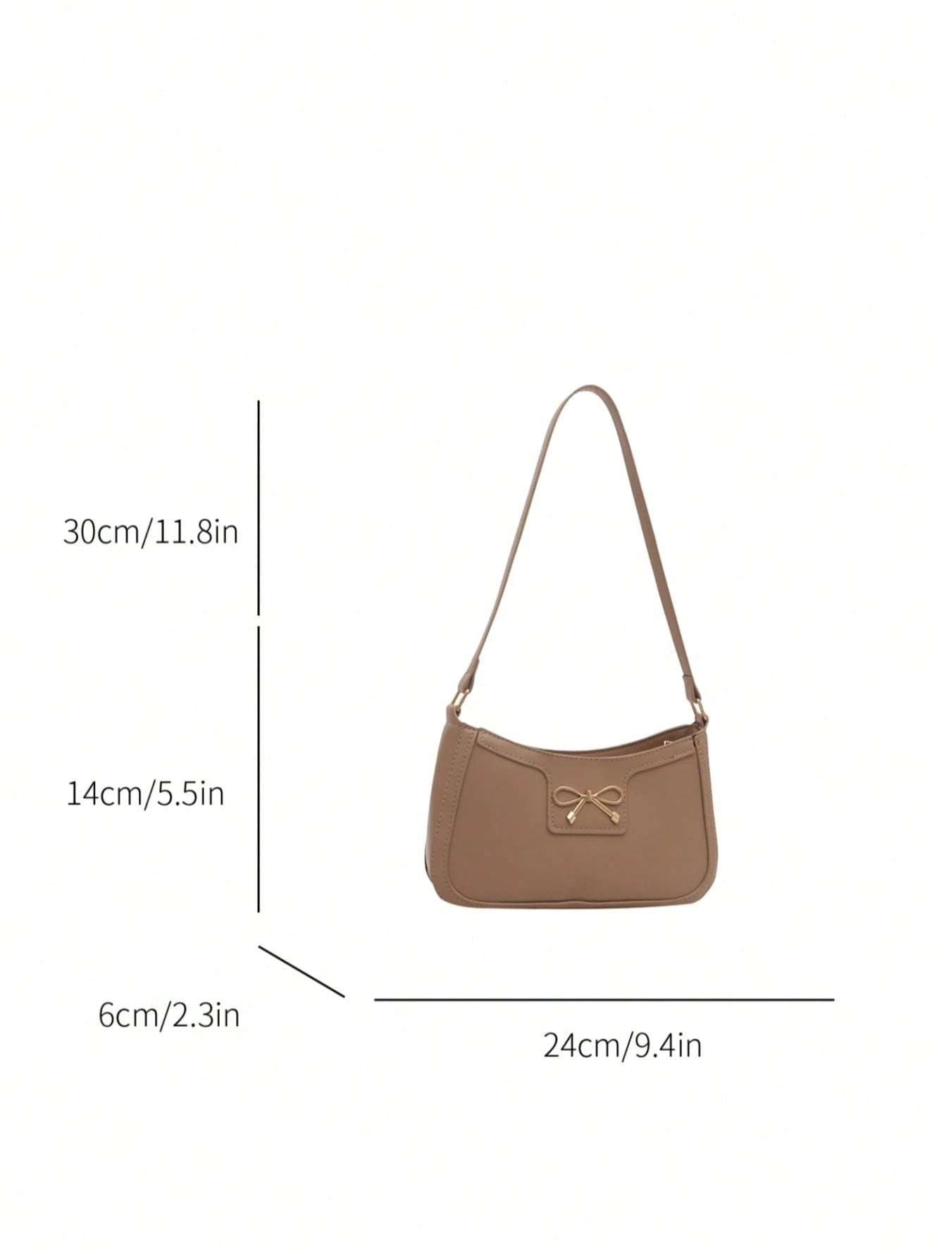 Crescent-Shaped Underarm Shoulder Bag For Women