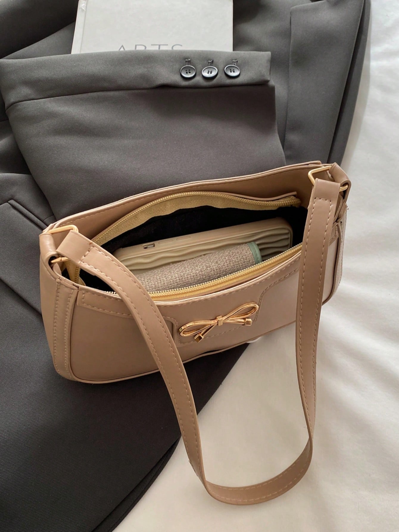 Crescent-Shaped Underarm Shoulder Bag For Women