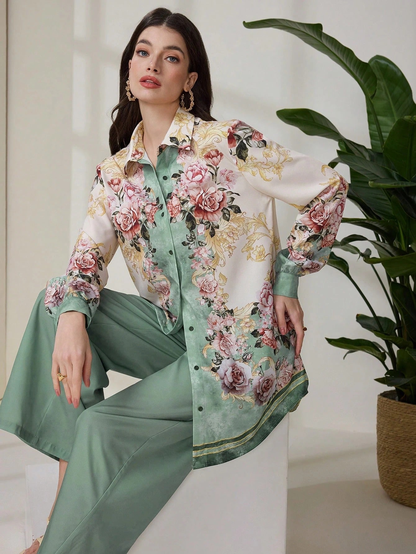 ARENIVA - Classi Floral Printed Women's Co-Ord Set