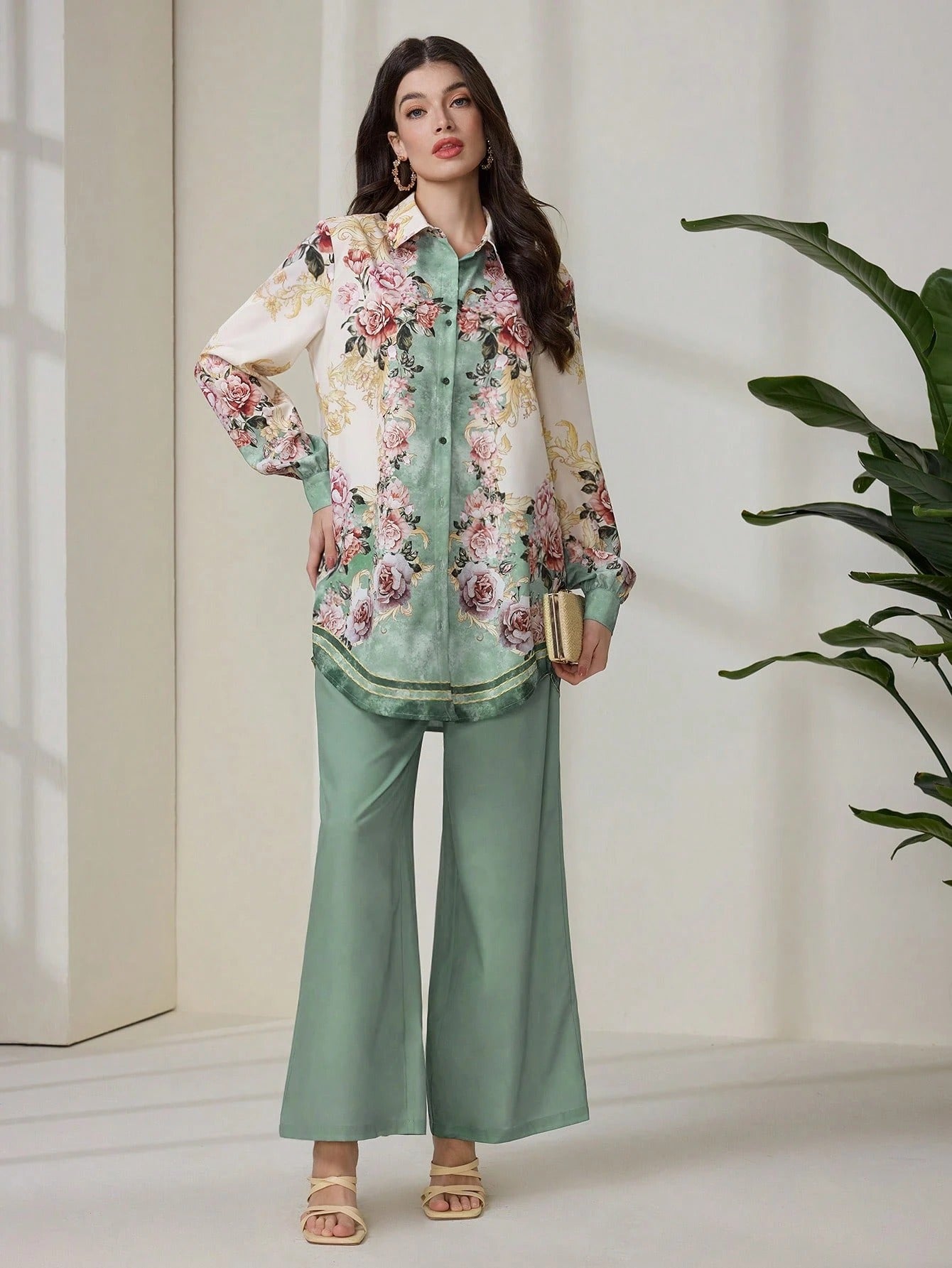 ARENIVA - Classi Floral Printed Women's Co-Ord Set