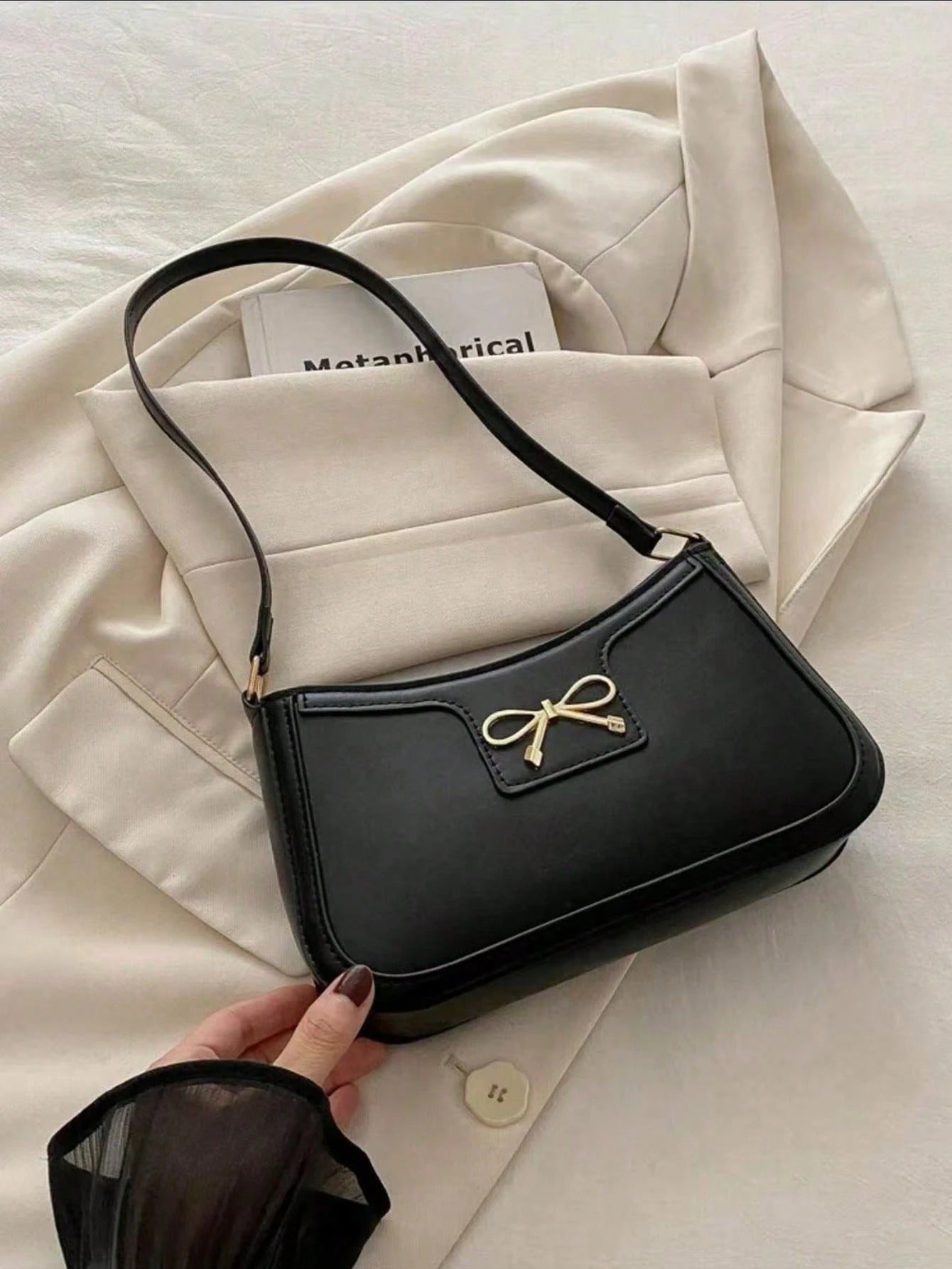 Crescent-Shaped Underarm Shoulder Bag For Women