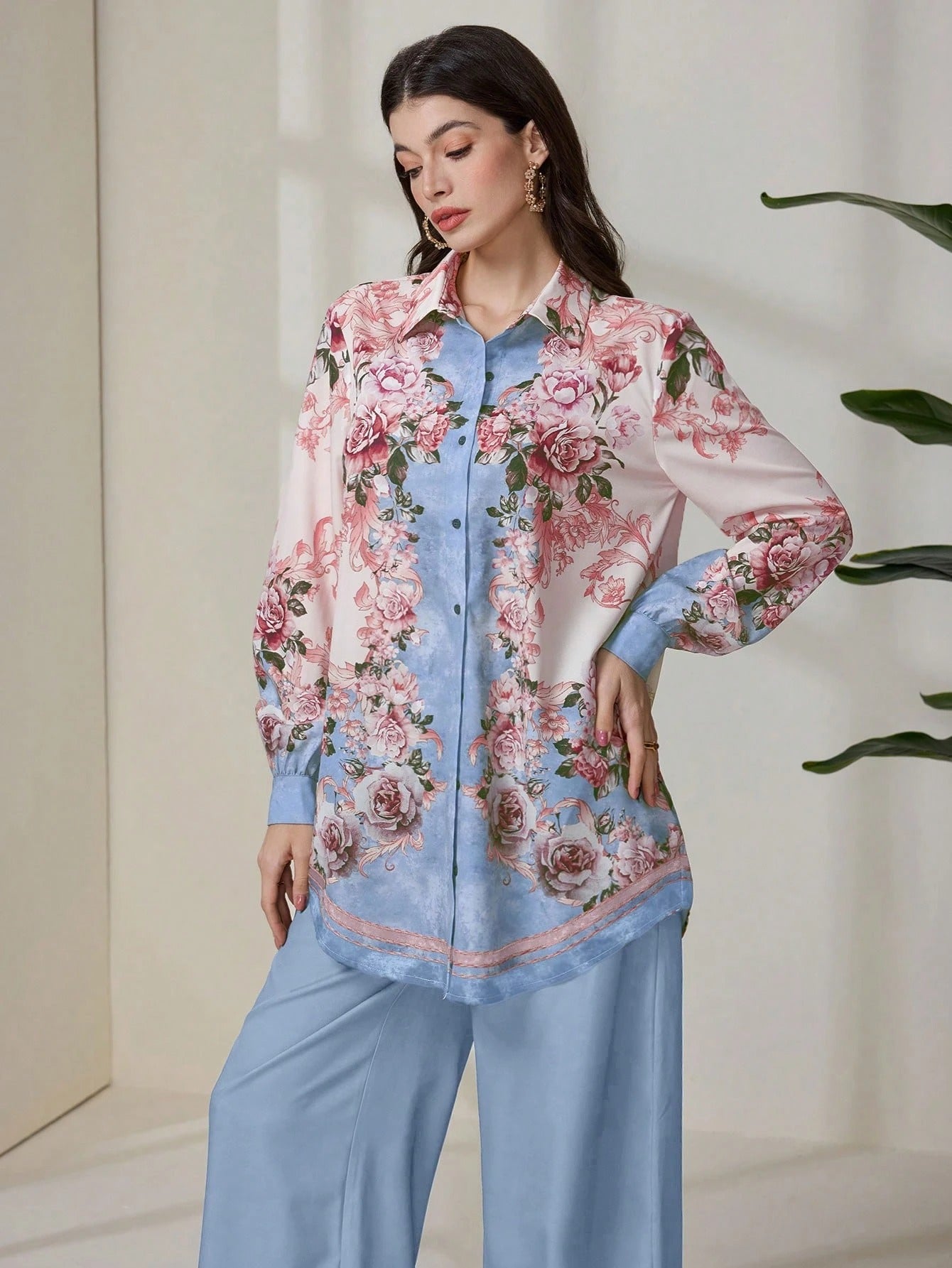 ARENIVA - Classi Floral Printed Women's Co-Ord Set