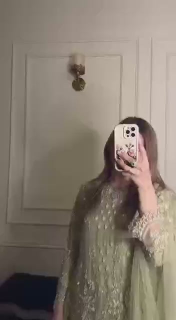 Designer Heavy Faux Georgette Embroidered Kurta Palazzo Set with Dupatta – Sequin & Moti Work Party Wear Suit